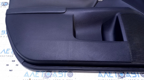 Door trim card front left Lexus CT200h 11-17 black leather, with black insert, armrest black leather, gray molding, scuffs, scratches, bump
