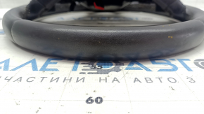Steering wheel bare Lincoln MKC 15 - leather dark brown, scratches, needs cleaning