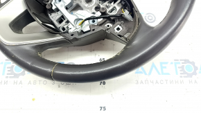 Steering wheel bare Lincoln MKC 15 - leather dark brown, scratches, needs cleaning