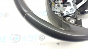 Steering wheel bare Lincoln MKC 15 - leather dark brown, scratches, needs cleaning