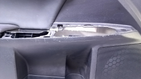 Door trim card front left Lexus CT200h 11-17 black with beige insert, armrest black leather, gray molding, without overlay, scratches, bump, scuff
