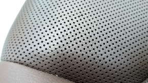 Rear row of seats 2nd row left Audi Q7 16- brown leather with perforation, heated, scratches, cracks