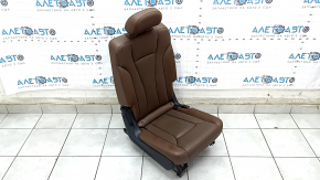 Rear row of seats 2nd row right Audi Q7 16- brown leather with perforation, heated, scratches