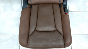 Rear row of seats 2nd row right Audi Q7 16- brown leather with perforation, heated, scratches