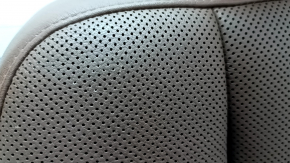 Rear row of seats 2nd row right Audi Q7 16- brown leather with perforation, heated, scratches