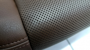 Rear row of seats 2nd row right Audi Q7 16- brown leather with perforation, heated, scratches
