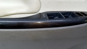 Door trim card front left Toyota Sienna 11-12 black, with beige insert, armrest beige leather, scratches, abrasions, for cleaning