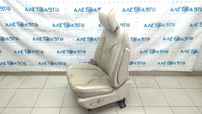 Driver's seat Lincoln MKC 15- with airbag, electric, heated, perforated, beige leather, for cleaning, cracks in leather