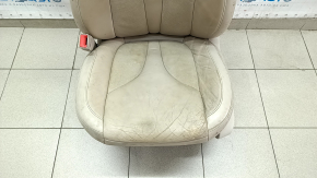 Driver's seat Lincoln MKC 15- with airbag, electric, heated, perforated, beige leather, for cleaning, cracks in leather