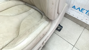 Driver's seat Lincoln MKC 15- with airbag, electric, heated, perforated, beige leather, for cleaning, cracks in leather