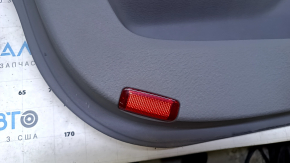 Door trim card front left Toyota Sienna 11-12 gray, with gray insert, armrest gray leather, whitened plastic, scratches