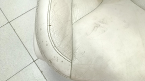 Passenger seat Lincoln MKC 15- with airbag, electric, heated, perforated, beige leather, for cleaning, cracks in leather
