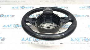 Naked steering wheel VW Passat b7 12-15 USA leather black, scuffs