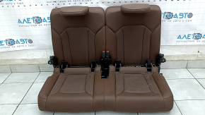 Rear row of seats 3 row Audi Q7 16 - brown leather, chip broken, dry cleaning required