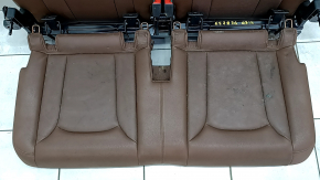 Rear row of seats 3 row Audi Q7 16 - brown leather, chip broken, dry cleaning required