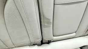 Rear row of seats 2nd row Lincoln MKC 15 - beige leather, perforation, heating, leather tear, broken foam, dry cleaning
