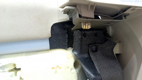 Rear row of seats 2nd row Lincoln MKC 15 - beige leather, perforation, heating, leather tear, broken foam, dry cleaning