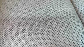 Passenger seat Audi Q7 16- with airbag, brown leather, heating, ventilation, electric, cracks, needs cleaning