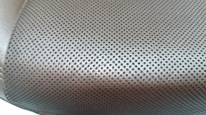 Passenger seat Audi Q7 16- with airbag, brown leather, heating, ventilation, electric, cracks, needs cleaning