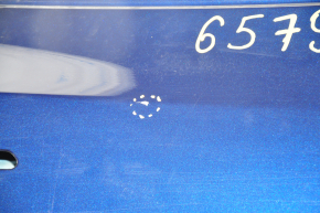Door bare rear right Tesla Model Y 20-blue PPSB, dents, scratches, peeling paint