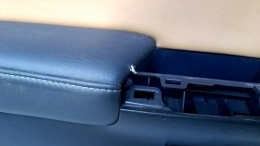 Door trim card front left Lexus CT200h 11-17 black with brown insert, armrest black leather, gray molding, without overlay, scratches, bump, scuff