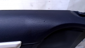 Door trim card front left Lexus CT200h 11-17 black with brown insert, armrest black leather, gray molding, without overlay, scratches, bump, scuff