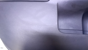 Door trim card front left Lexus CT200h 11-17 black with brown insert, armrest black leather, gray molding, without overlay, scratches, bump, scuff