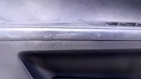 Door trim card front left Lexus ES300h ES350 13-18 leather black with black insert leather, armrest black leather, molding under wood gloss, under seat memory, leather defect, abrasions