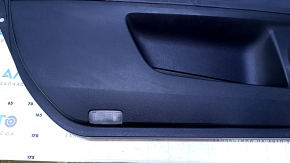 Door trim card front left Lexus ES300h ES350 13-18 leather black with black insert leather, armrest black leather, molding under wood gloss, under seat memory, leather defect, abrasions
