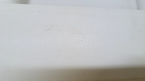 Door trim card front left Toyota Camry v55 15-17 usa beige with beige insert leather, armrest beige rubber, plastic turned white, bumps, dent, scratches