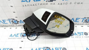 Side mirror right Audi Q7 16-19 15+4 pins, heated, auto-dimming, auto-folding, turn signal, camera, BSM, white, scratches