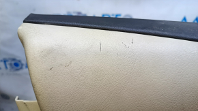 Door trim card front left Lexus RX350 RX450h 10-15 beige with beige insert leather, armrest beige leather, for seat memory, for cleaning, pokes, scratches, broken fasteners