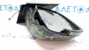 Side mirror right Dodge Journey 11- 5 pins, heated, blue PPS, broken housing, no fragment