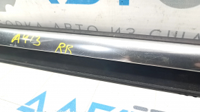 Molding door-glass central rear right Audi A4 B8 08-16 sedan chrome, scratches
