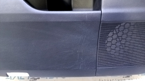 Door trim card front left Lexus RX350 RX450h 10-15 black, with black insert, armrest gray leather, type 1, overlay in wood color, dents, bumps, scratches, abrasions