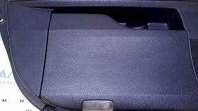 Door trim card front left Lexus RX350 RX450h 10-15 black, with black insert, armrest gray leather, type 1, overlay in wood color, dents, bumps, scratches, abrasions