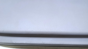 Door trim card front left Toyota Highlander 08-13 gray, armrest gray leather, insert for light wood, scratches