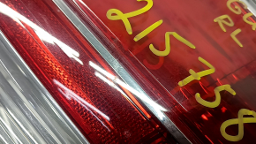 Light outer wing left Nissan Rogue 14-16 chip on glass, scuffed, crack