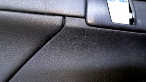 Door trim card front left Toyota Camry v50 12-14 usa beige, with black insert, armrest beige leather, plastic turned white, scratches, dent, broken mount