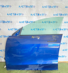 Door assembly front left Tesla Model Y 21- blue PPSB