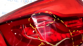 Light outer wing left BMW 5 G30 17-20 scratches, worn