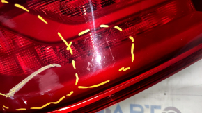 Light outer wing left BMW 5 G30 17-20 scratches, worn