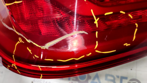 Light outer wing left BMW 5 G30 17-20 scratches, worn