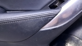Door trim card front left Mazda 6 13-15 Sport black with black insert leather, armrest black leather, dents, scratches, abrasions, for dry cleaning