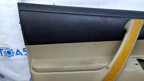 Door trim card front left Toyota Highlander 08-13 beige, with beige insert, handle trim under the tree, armrest beige leather, JBL, scratches, abrasions, for dry cleaning