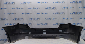 Bare rear bumper BMW 5 G30 17-20 for parking sensors, black, scratches