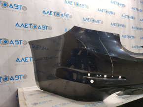 Bare rear bumper BMW 5 G30 17-20 for parking sensors, black, scratches