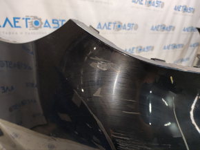 Bare rear bumper BMW 5 G30 17-20 for parking sensors, black, scratches
