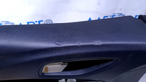 Door trim card front left Mazda 6 13-15 grand touring black with black insert leather, armrest black leather, BOSE red stitching, dents, bumps, scratches, abrasions