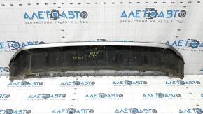 Front bumper lip central Audi Q7 16-19 silver, scratches, dents